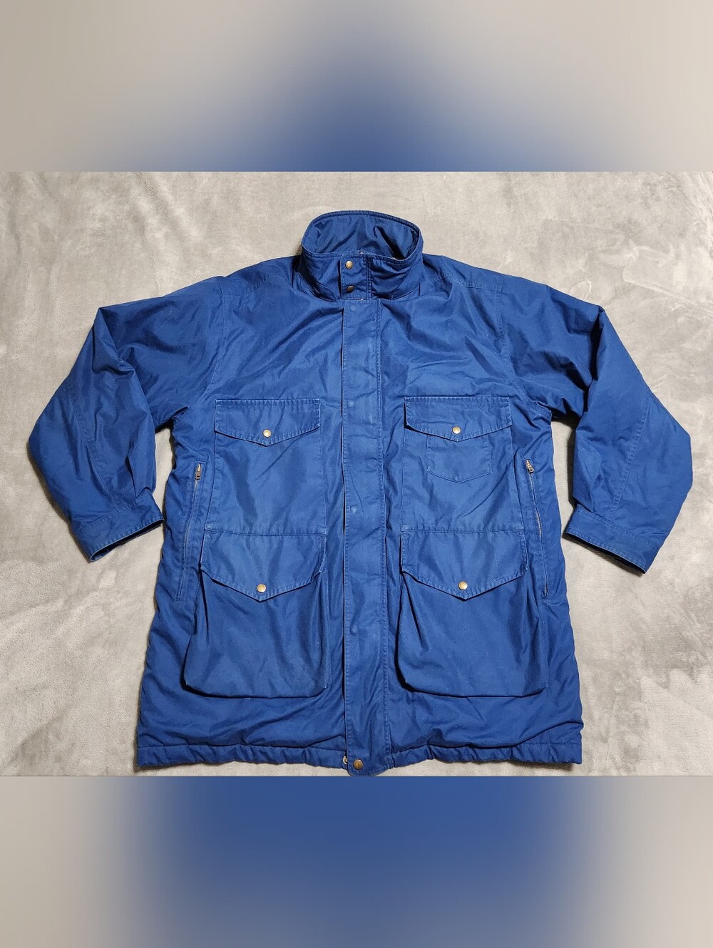 Lands' End Royal Blue Insulated Wool-Lined Field Jacket XL 46-48